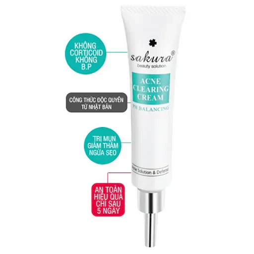 Kem trị mụn Sakura Acne Clearing Cream
