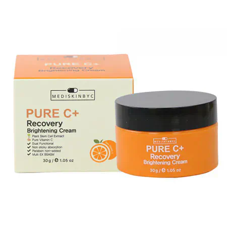 Review kem dưỡng trắng da Mediskinbyc Pure C+ Recovery Brightening Cream