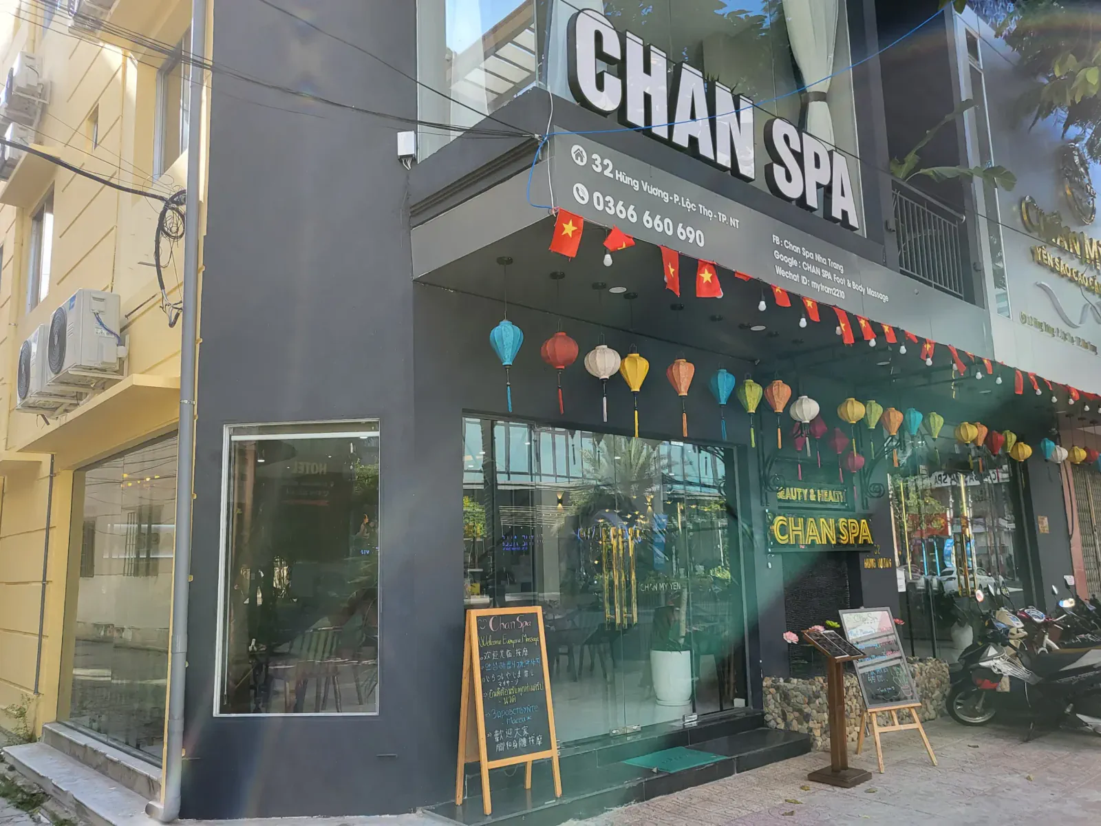 mặt tiền chan spa nha trang