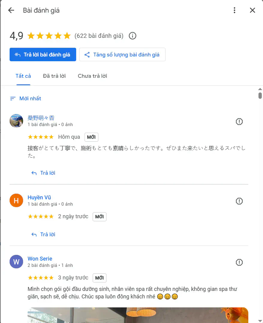 Đánh giá dịch vụ massage cổ vai gáy